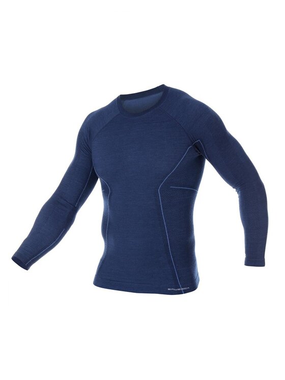 Brubeck Brubeck Bielizna termoaktywna górna Active Wool LS12820 Granatowy
