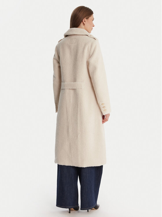 Guess Guess Cappotto in shearling W5BL62 W4190 Bianco Regular Fit