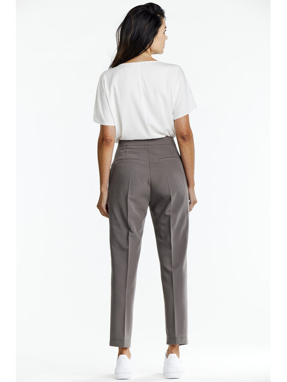 Awama Awama Spodnie damskie A675 Beżowy Basic Fit