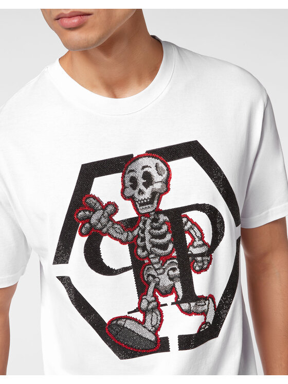 PHILIPP PLEIN PHILIPP PLEIN T-Shirt 15135 Bílá Regular Fit