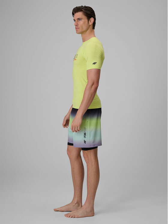 4F 4F Plavecké šortky FOB SUMMER Zelená Regular Fit