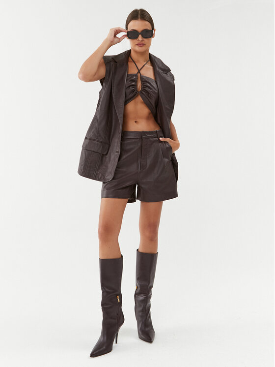 Gestuz Gestuz Telovnik 10908176 Rjava Relaxed Fit