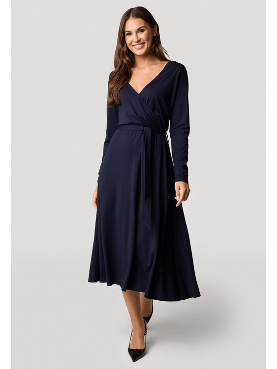 QUIOSQUE QUIOSQUE Večerní šaty Quiosque 4VS004802 Tmavomodrá Regular Fit