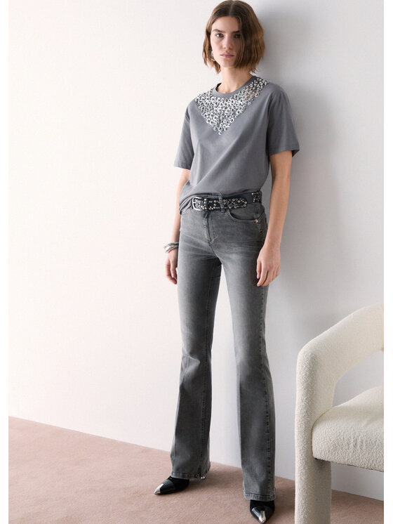 Liu Jo Liu Jo T-shirt WF6324J0088L9447 Grigio Regular Fit