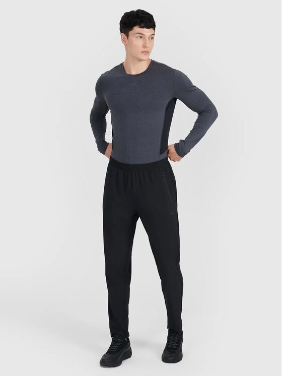 4F 4F S dlouhým rukávem 4FWMM00TFLOM507-22M Šedá Slim Fit