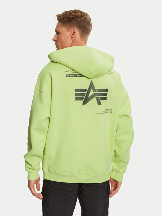 Alpha Industries Alpha Industries Bluza 146336 Zielony Regular Fit