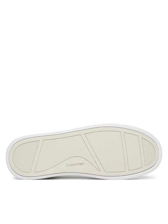 Calvin Klein Calvin Klein Sneakersy Cupsole Lace Up - Lth Sue Mix HW0HW02435 Szary