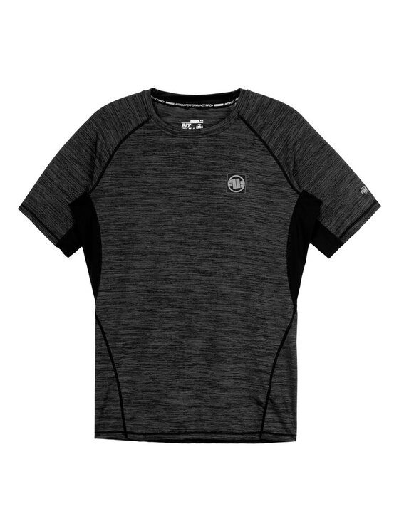 PITBULL PITBULL Koszulka techniczna New Logo Szary Regular Fit