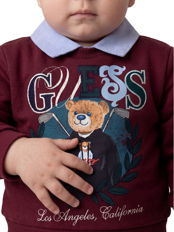 Guess Guess Komplet bluza i spodnie materiałowe N6YG07 K5170 Kolorowy Regular Fit