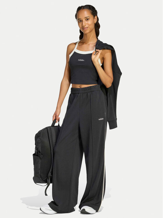 adidas adidas Top Seasonal Essentials Colorpop KC3936 Čierna Slim Fit
