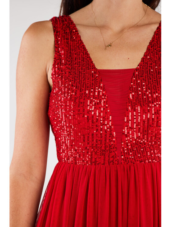 Awama Awama Abito da sera A486 Rosso Basic Fit