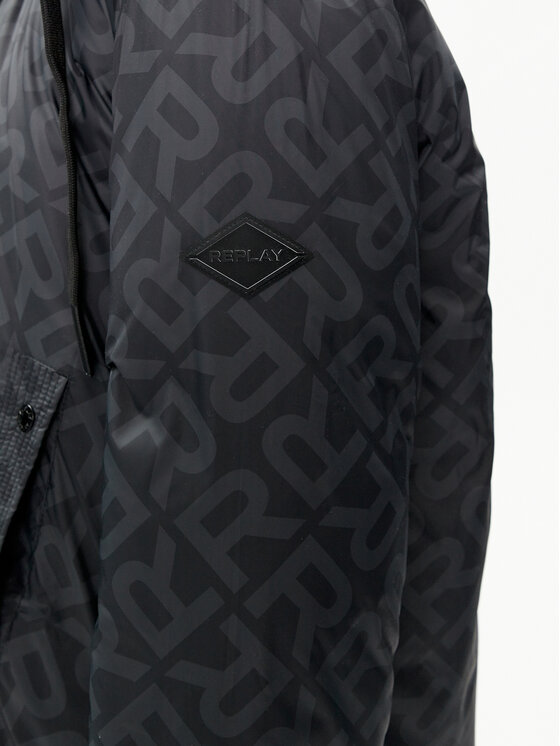REPLAY REPLAY Geacă de iarnă W7668B.000.74010 Negru Relaxed Fit