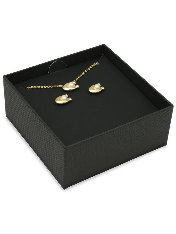 Coach Coach Schmuckset Halskette und Ohrringe 37473741GLD107 Goldfarben