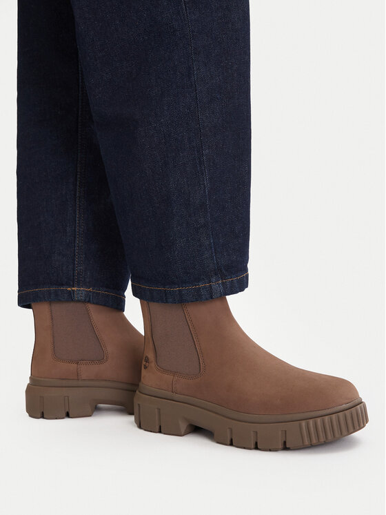 Timberland Timberland Μποτάκια με λάστιχο Greyfield TB0A2FK2EM51 Καφέ