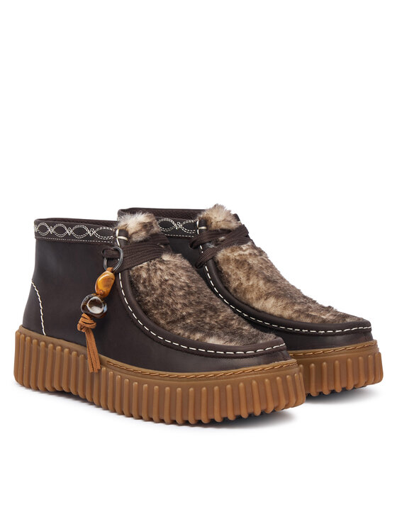 Clarks Clarks Schnürschuhe Torhill Moss 26327772 Braun