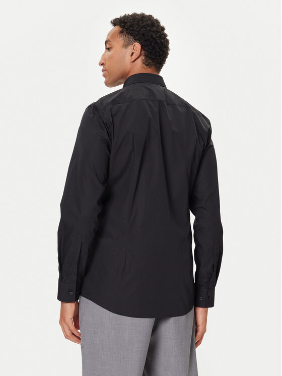 HUGO HUGO Särk Keidi 50549775 Must Slim Fit