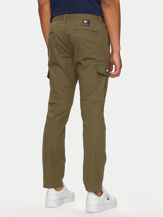 Tommy Jeans Tommy Jeans Штани з тканини Austin DM0DM18940 Зелений Slim Fit