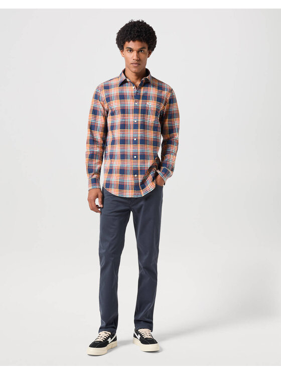 Wrangler Wrangler Camicia WRANGLER LS 1 POCKET SHIRT Multicolore Regular Fit