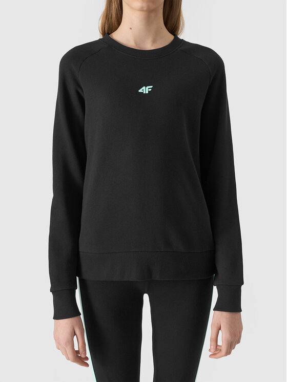 4F 4F Mikina 4FJWSS24TSWSF0920-20S Čierna Regular Fit