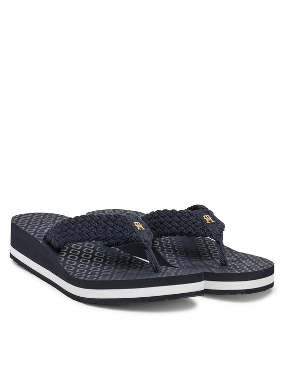 Tommy Hilfiger Tommy Hilfiger Čības uz pirksta FW0FW08737 Tumši zils
