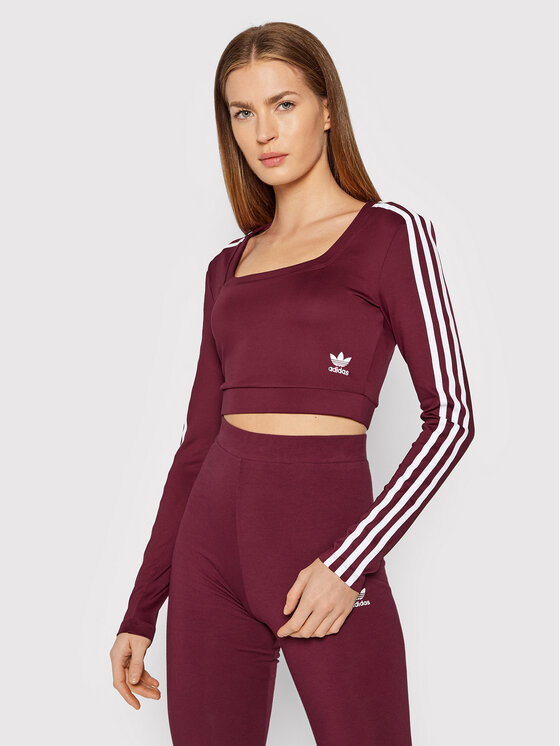 Crop top adidas bordeaux sales