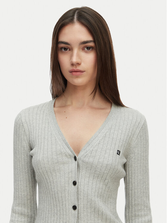 Calvin Klein Jeans Calvin Klein Jeans Kardigāns LV047G339G Gaiši pelēka Slim Fit
