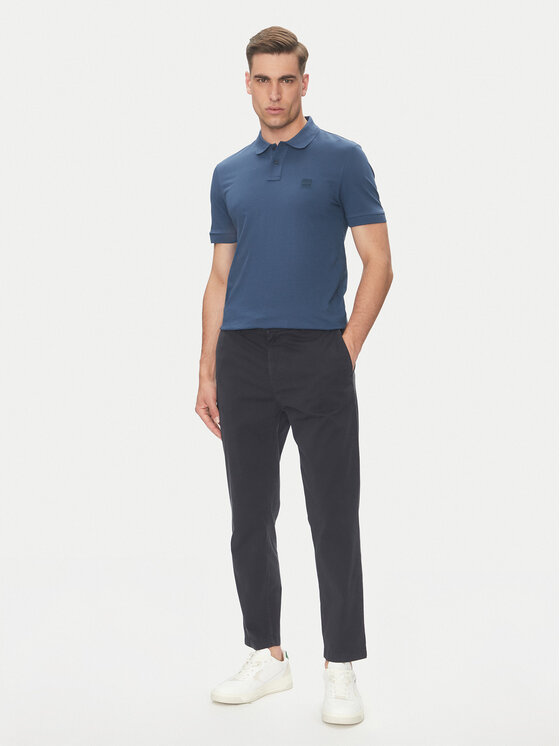 BOSS BOSS Polo marškinėliai Passenger 50507803 Mėlyna Slim Fit