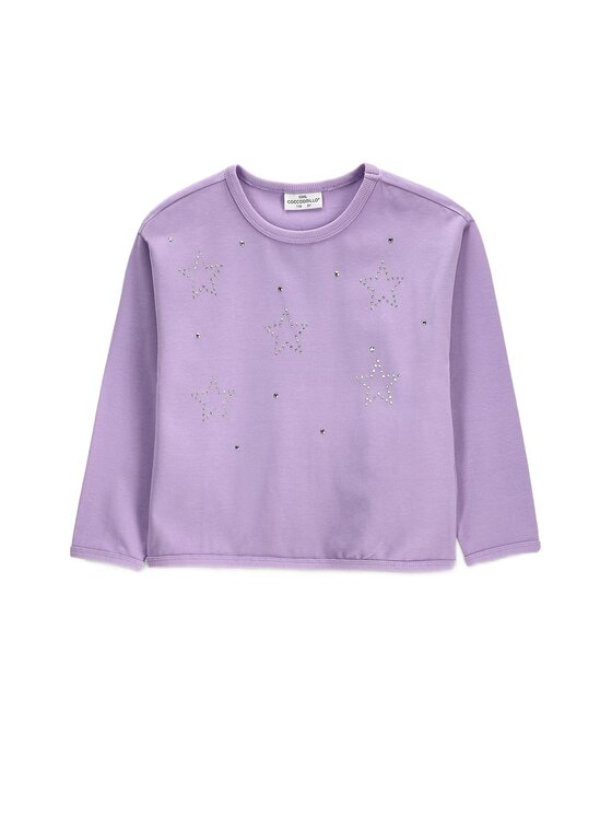 Coccodrillo Coccodrillo Longsleeve ZC6143103HGK-016 Fioletowy Regular Fit