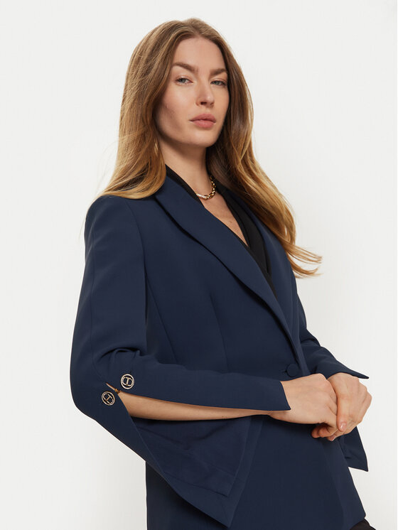 TWINSET TWINSET Suknjič 242TP2350 Mornarsko modra Regular Fit
