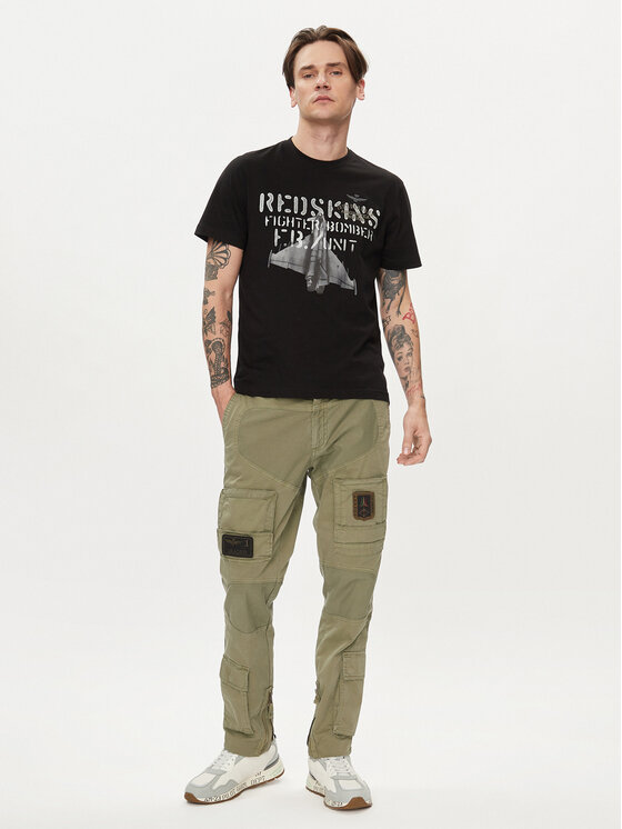Aeronautica Militare Aeronautica Militare Pantaloni di tessuto 241PA1387CT1493 Verde Regular Fit