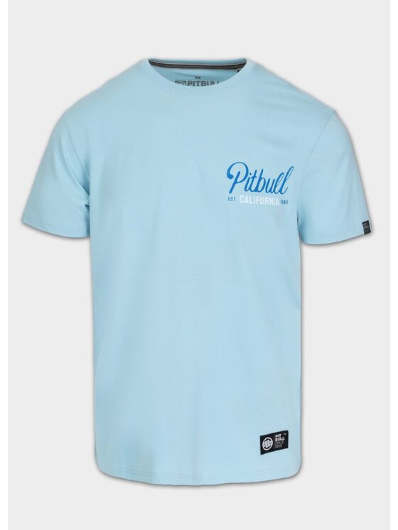 PITBULL PITBULL T-Shirt Koszulka męska SAN DIEGO BORN XXL Błękitny Regular Fit