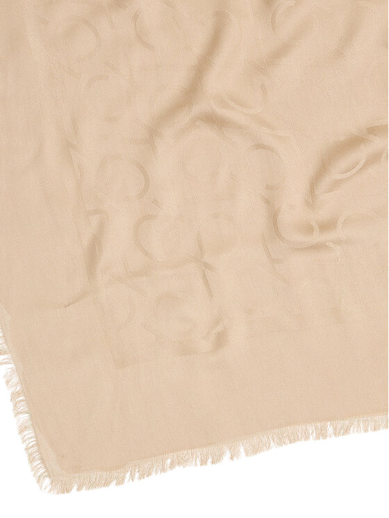 Calvin Klein Calvin Klein Хустка Shiny Jacquard Monogram K60K612974 Бежевий