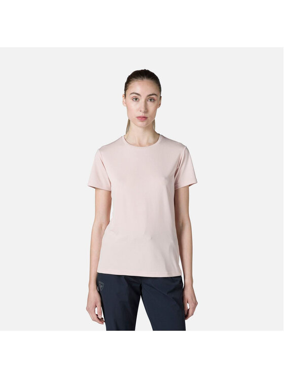 Rossignol Rossignol T-Shirt W Plain Tee Różowy Regular Fit
