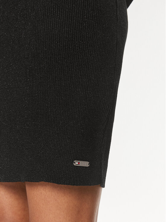 Tommy Jeans Tommy Jeans Φόρεμα υφασμάτινο DW0DW17526 Μαύρο Slim Fit