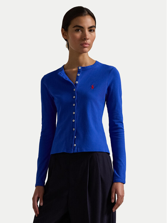 Polo Ralph Lauren Polo Ralph Lauren Kardigán 211941175007 Kék Slim Fit