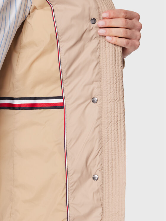Tommy Hilfiger Tommy Hilfiger Dūnu jaka Tyra WW0WW37487 Bēšs Regular Fit