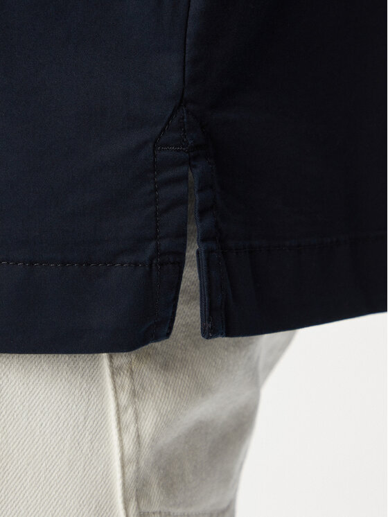 Tommy Hilfiger Tommy Hilfiger Marškinių švarkas Blend MW0MW43471 Tamsiai mėlyna Regular Fit