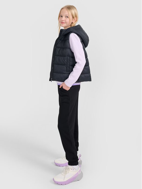 4F 4F Bezrękawnik 4FJWSS25TVJAF166-20S Czarny Regular Fit