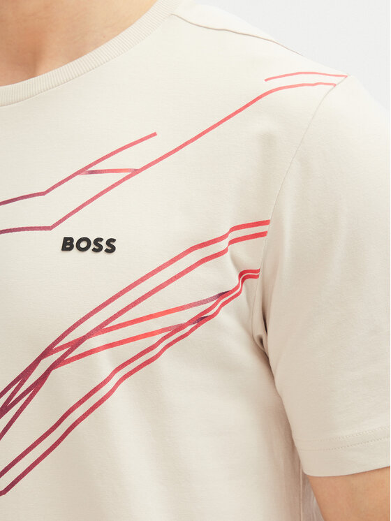 BOSS BOSS Majica Beetle 50542048 Bež Regular Fit