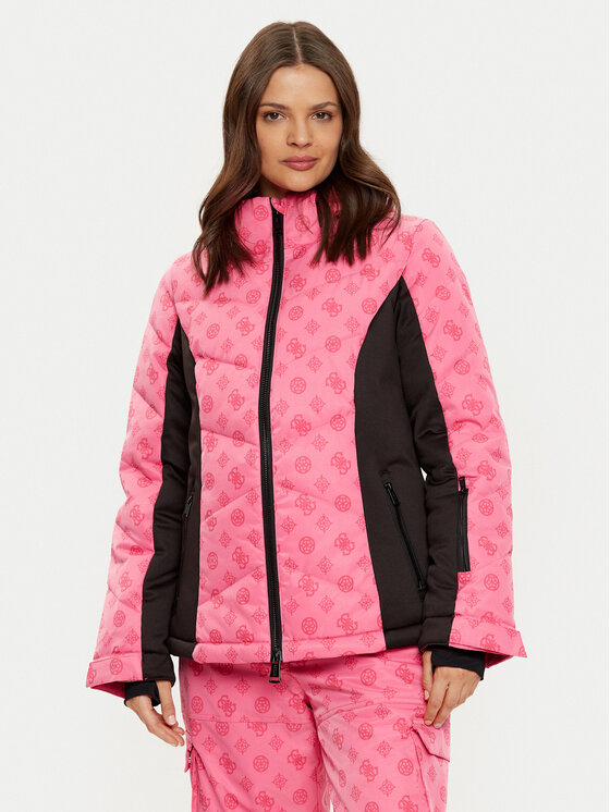 Kurtka narciarska Guess, Rozmiar M, Różowa, W4PL3N WH0K0