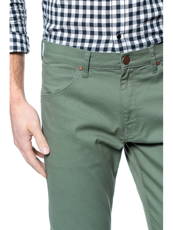 Wrangler Wrangler Pantaloni di tessuto LARSTON Verde Slim Fit