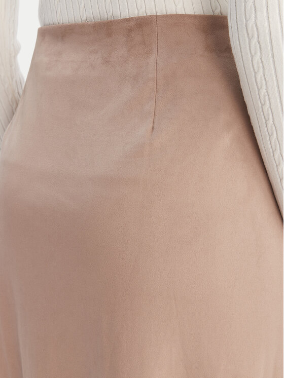 Guess Guess Midi sukňa W6RD15 WJ472 Béžová Regular Fit