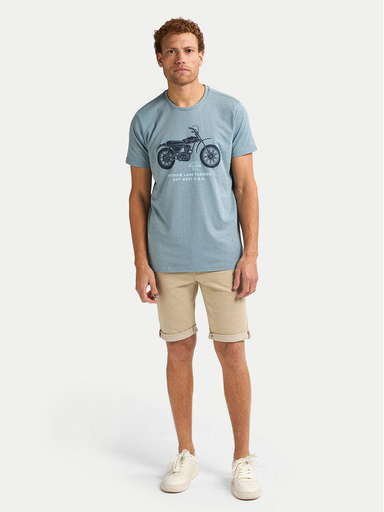 Petrol Industries Petrol Industries T-Shirt M-1050-TSR707 Niebieski Regular Fit