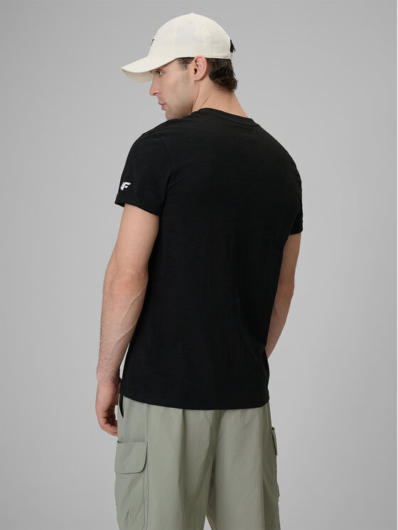 4F 4F T-Shirt COMMERCIAL Czarny Regular Fit