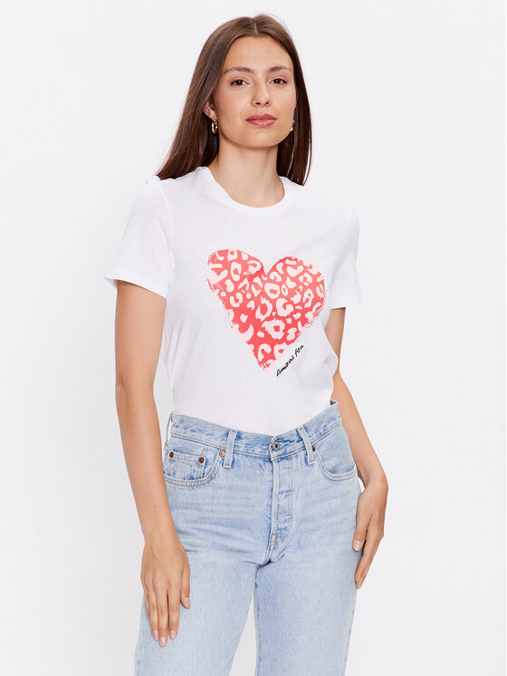 ONLY Tricou 15266625 Alb Regular Fit