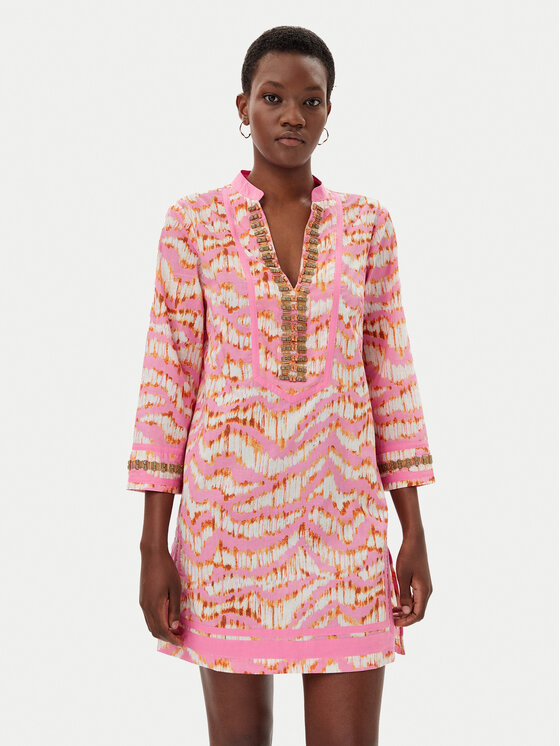 LOLA CASADEMUNT LOLA CASADEMUNT Лятна рокля LS2516068 Розов Regular Fit