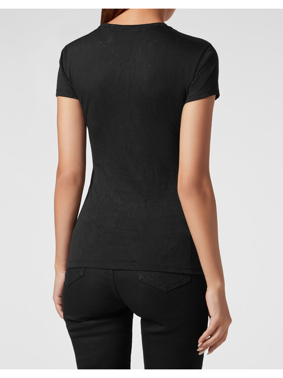PHILIPP PLEIN PHILIPP PLEIN T-Shirt 2337 Czarny Skin Tight Fit