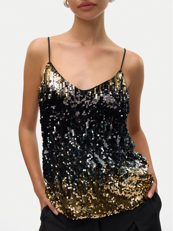 Vero Moda Vero Moda Τοπ Ria 10317314 Μαύρο Regular Fit