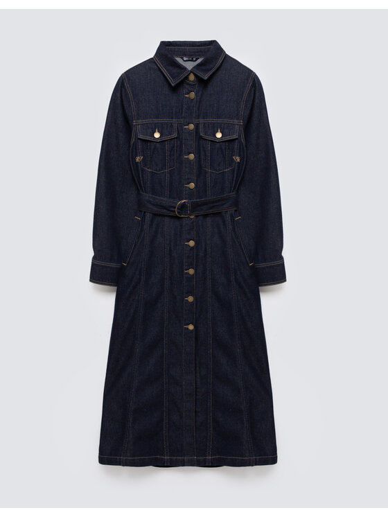 BIG STAR BIG STAR Sukienka jeansowa SYLVIA Granatowy Tailored Fit