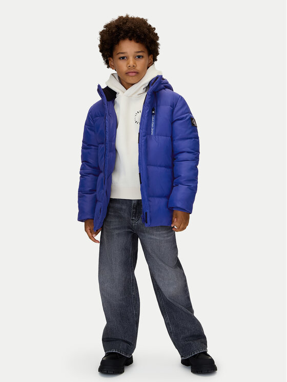 Calvin Klein Jeans Calvin Klein Jeans Žieminė striukė Essential IB0IB01276 Mėlyna Regular Fit